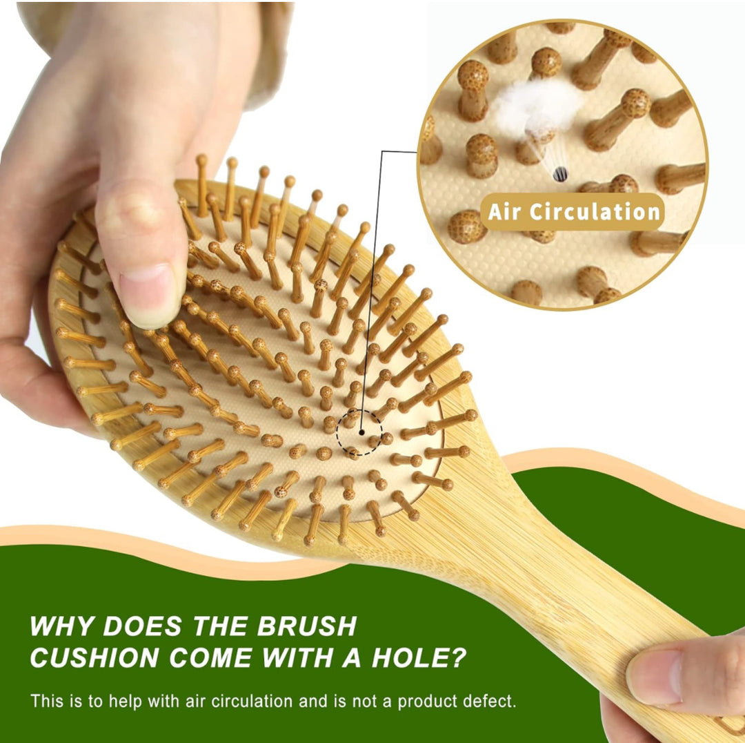 Bamboo hairbrush